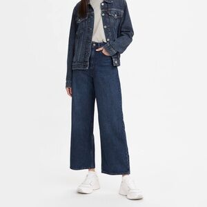 Levi’s wellthread High Loose dark wash denim flare wide leg